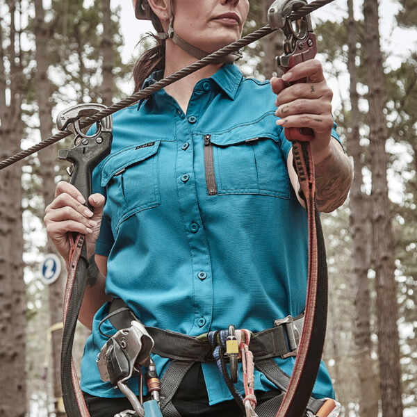 ZW765 Womens Outdoor Short Sleeve Shirt Thumbnail