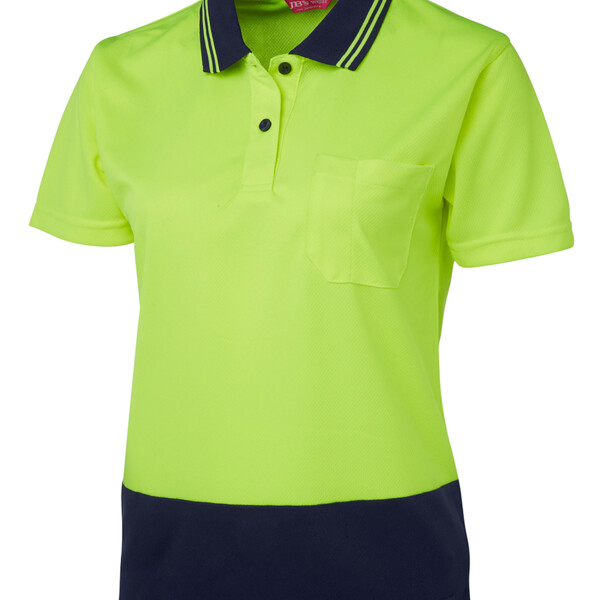 6LHCP JB's Ladies Hi Vis S/S Comfort Polo Thumbnail