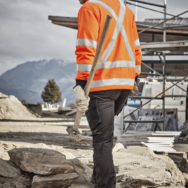 ZT660 Unisex Hi Vis X Back Rail Jumper Thumbnail