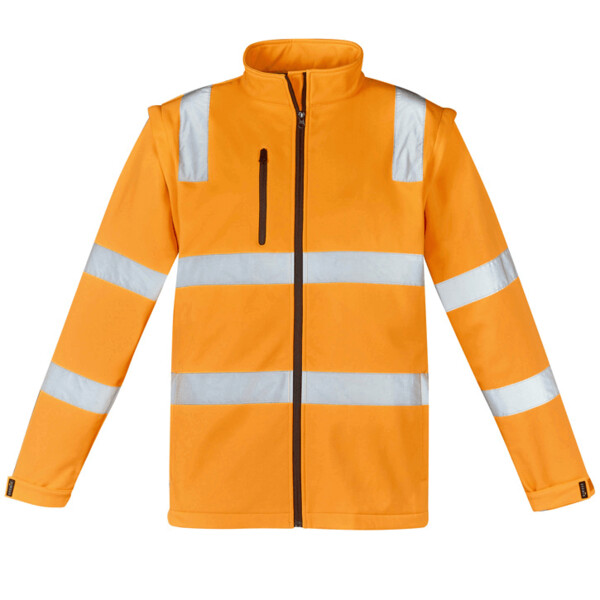 ZJ780 Unisex Hi Vis VIC Rail 2 In 1 Softshell Jacket Thumbnail