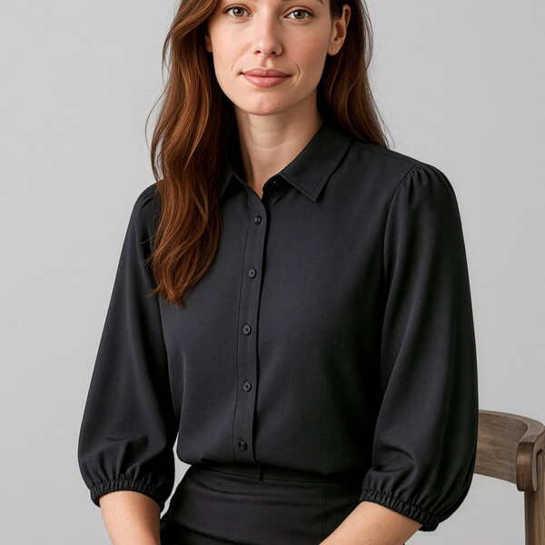 RB965LT Lucy Womens 3/4 Sleeve Blouse Thumbnail