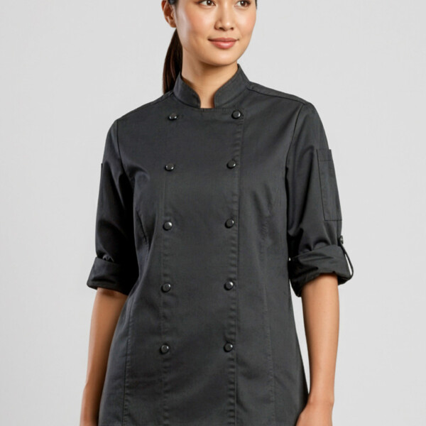 CH430LL Gusto Womens Long Sleeve Chef Jacket Thumbnail