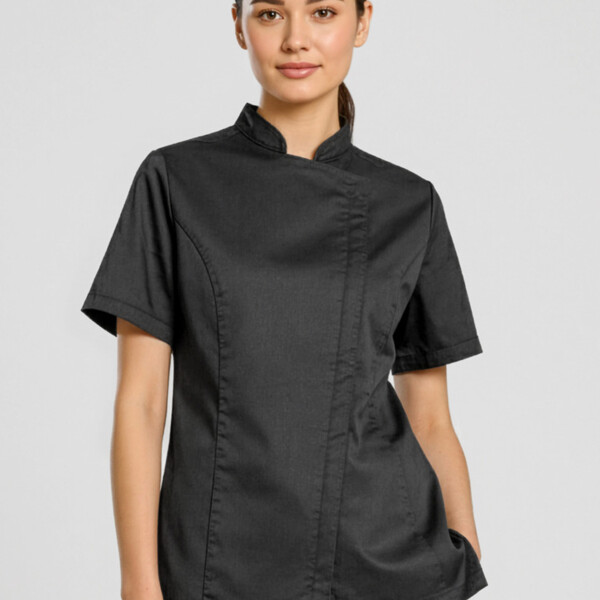 CH330LS Alfresco Womens Short Sleeve Chef Jacket Thumbnail