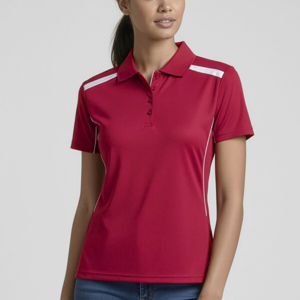 P244LS United Womens Short Sleeve Polo Thumbnail