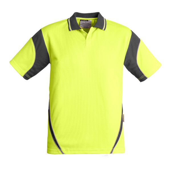 Mens Hi Vis Aztec Short Sleeve Polo Thumbnail