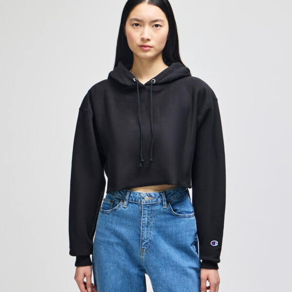 RW01W Women's Reverse Weave Cropped Hooded Sweatshirt  Thumbnail